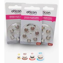 Pilas Oticon 675 Azules